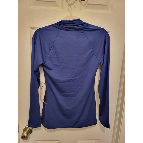 Indianapolis Colts All Sport Couture Long Sleeve Shirt with Mesh Collar Size M - Picture 3 of 4